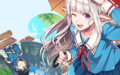 日本へようこそエルフさん。 マンガスマートフォン壁紙09